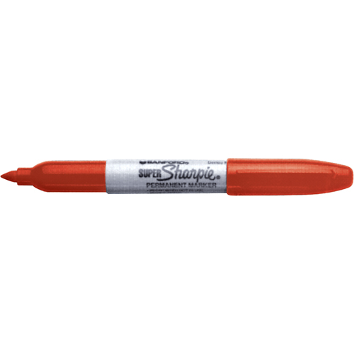Permanent Markers - Super, Fine, Red
