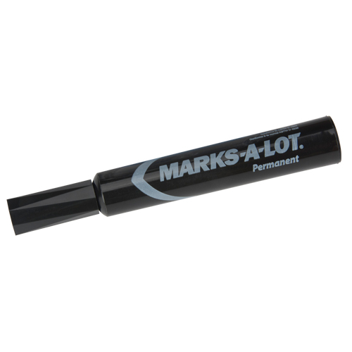 Marks-a-Lot Permanent Markers, Chisel, Black