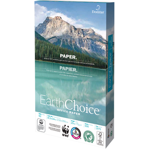 EarthChoice Office Paper, FSC, 8-1/2" x 14", 20 lbs., White