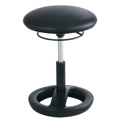 Twixt™ Ergonomic Chair, Stationary, Adjustable, 17" - 22", Polyester Mesh Seat, Black