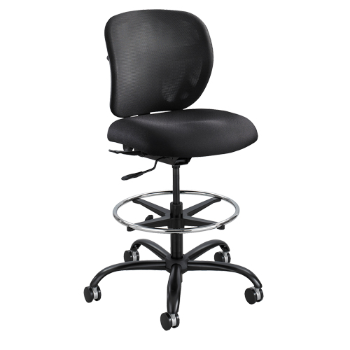 Vue™ Heavy-Duty Stool, Nylon, Black, 350 lbs. Capacity