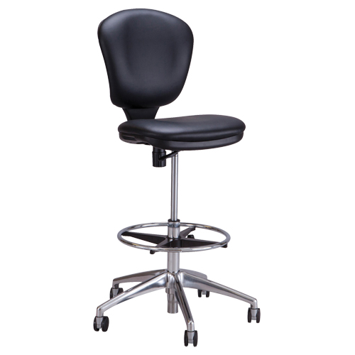 Metro™ Extended-High Chair, Vinyl, Black, 250 lbs. Capacity