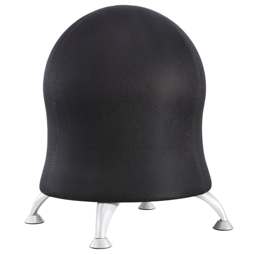 Zenergy™ Ball Chair, Fabric, Black, 250 lbs. Capacity