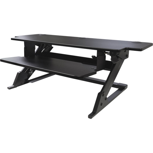 Goyaâ„¢ Sit-Stand Workstation, Desktop Unit, 20" H x 42" W x 16" D, Black