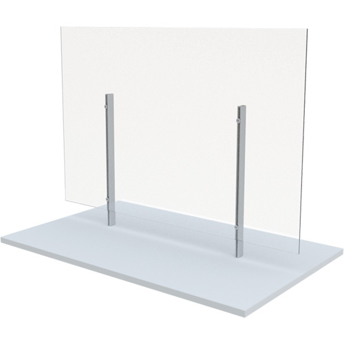 Freestanding Board Mount Sneeze Guard, 36" W x 36" H