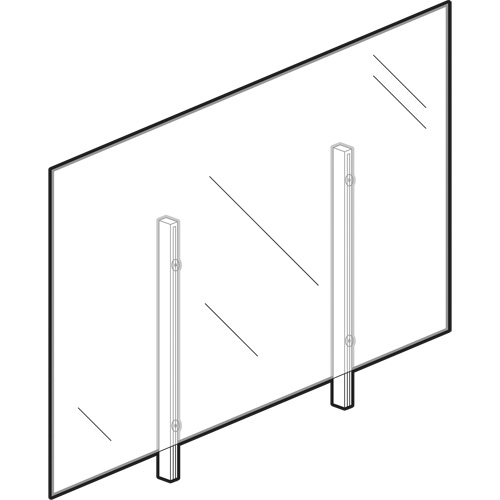Sneeze Guard, 36" W x 36" H