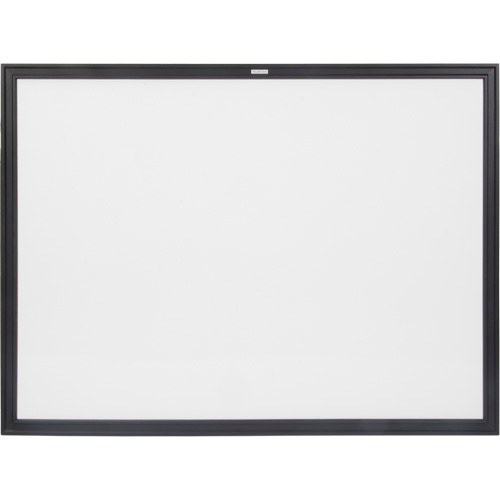 Black MDF Frame Whiteboard, Dry-Erase/Magnetic, 48" W x 36" H