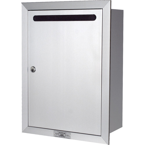 Recessed Collection Box, Wall -Mounted, 16-3/16" x 11-3/4", Aluminum