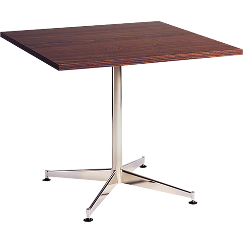 Cafeteria Table, 36" L x 36" W x 29-1/2" H, Laminate, Brown