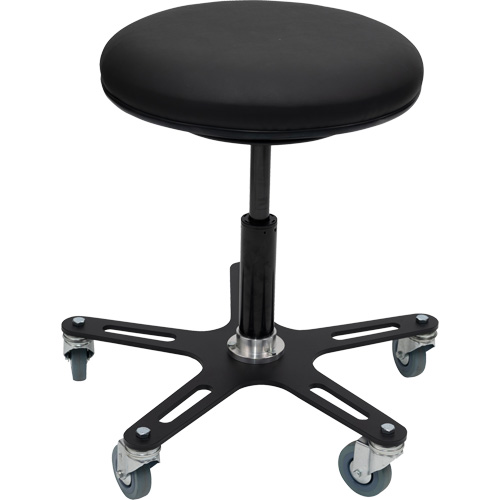 OmniStool Industrial Stool, Vinyl, 280 lbs. Capacity