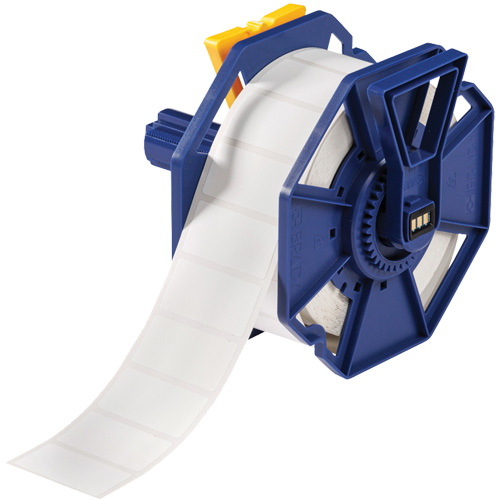 UL Approved Permanent Adhesive Labels, Polyester, 2" L x 1" H, White