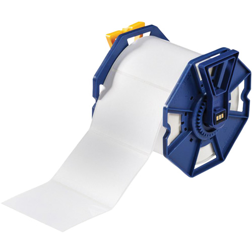 UL Approved Permanent Adhesive Labels, Polyester, 4" L x 3" H, White