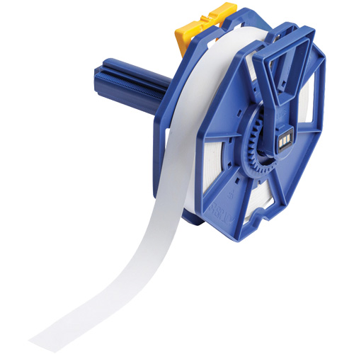 BradyGrip Print-on Hook Continuous Label Tape Featuring VELCRO Brand Hook, Polyester, White, 1" Width