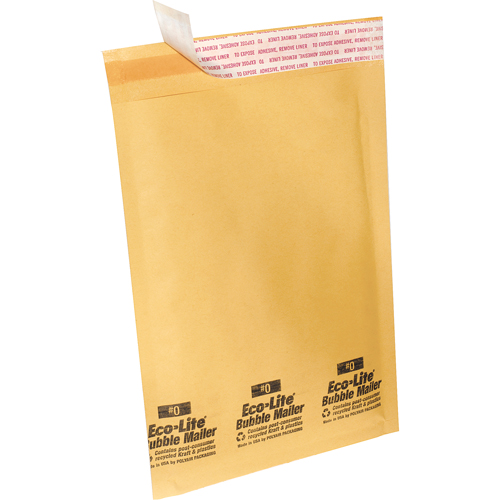 Ecolite Bubble Shipping Mailers, 8-1/2" W x 14-1/4" L - Bubble Envelope - PA629