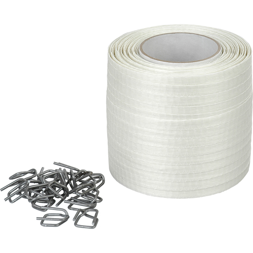 Woven Cord Strapping, Polyester, 1/2" W x 750' L