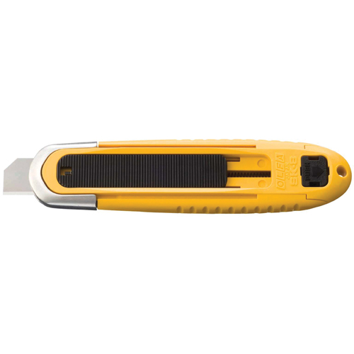 Automatic Self-Retracting Safety Knife, 15 mm, Carbon Steel, Plastic Handle