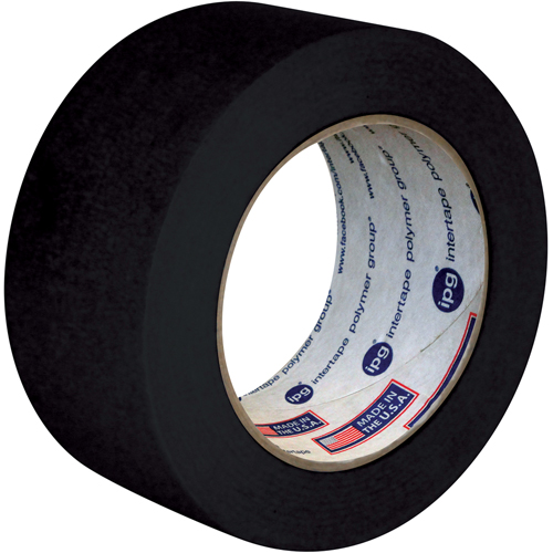 Utility Grade Coloured Masking Tape, 18 mm (3/4") x 55 m (180'), Black