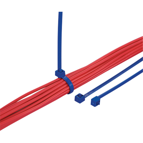 Metal Detectable Cable Ties, 15-2/5" L, 50 lbs. Tensile Strength - Stainless Cable Tie - PF431