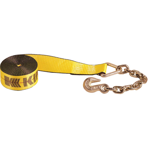 Winch Strap with Chain Anchor - Winch Parts & Accessories - PG109