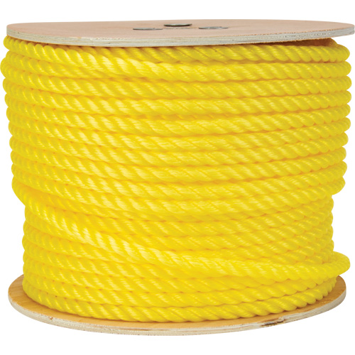 1/2" Braided Yellow Rope, Polypropylene, 335'