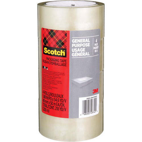 Scotch Shipping Packaging Tape 175G, 48 mm (2") x 50 m (164')