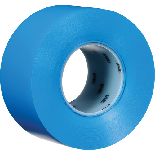 Durable Floor Marking Tape 971, 3" x 108', Vinyl, Blue
