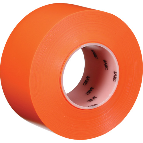Durable Floor Marking Tape 971, 3" x 108', Vinyl, Orange