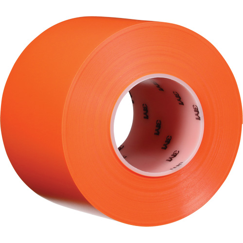 Durable Floor Marking Tape 971, 4" x 108', Vinyl, Orange