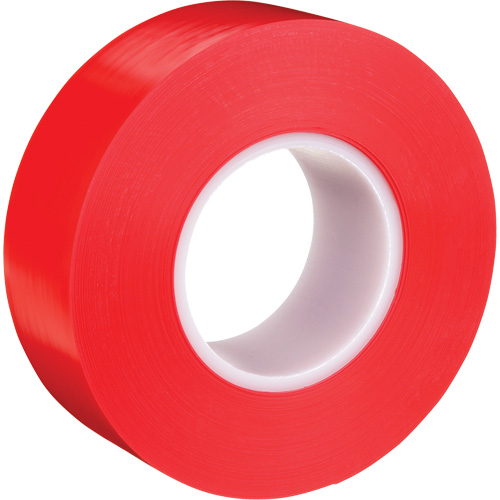 Durable Floor Marking Tape 971, 2" x 108', Vinyl, Red