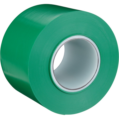 Durable Floor Marking Tape 971, 4" x 108', Vinyl, Green