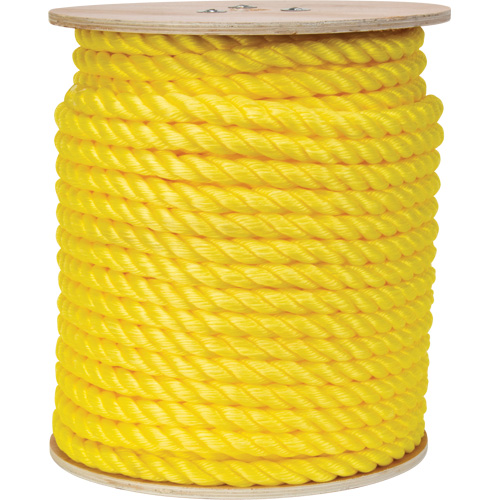 Braided Yellow Rope, Nylon/Polypropylene, 250'/630'