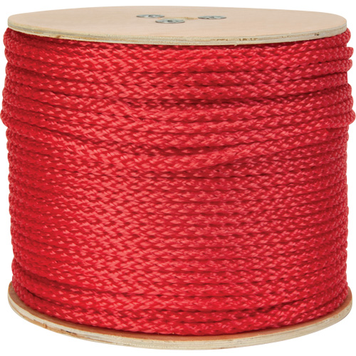 Braided Red Rope, Polypropylene, 500'