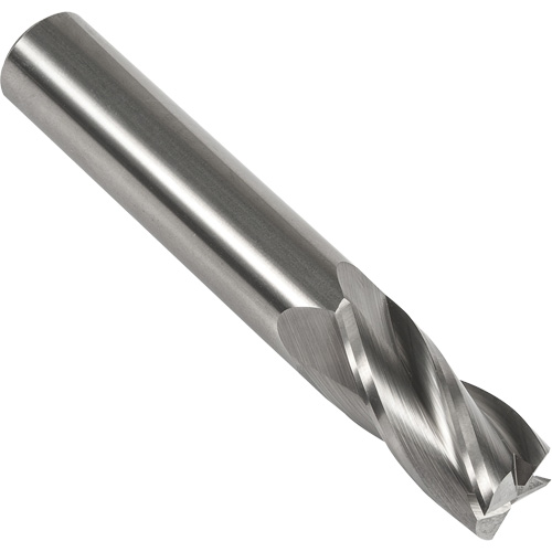 S134 Square End Mill, 3/4" Dia., 4" L, 4 Flutes, 3/4" Shank, Carbide