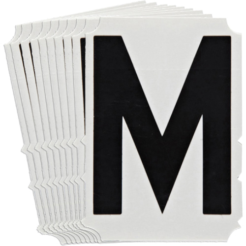 Quick-Align® Individual Gothic Number & Letter Labels, M, 4" H, Black