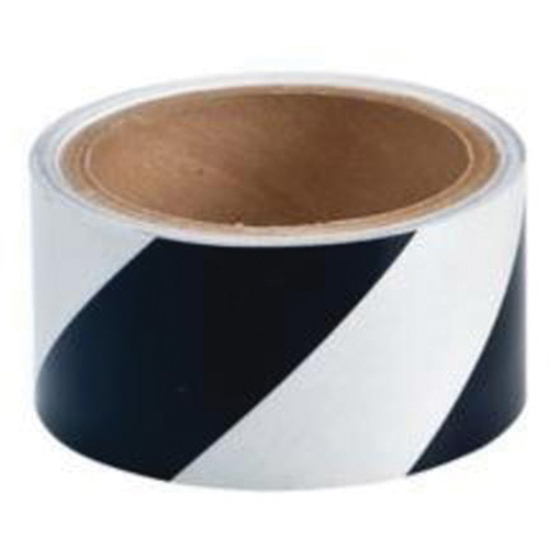 Reflective Marking Tape, 2" x 15', Acrylic, Black and White