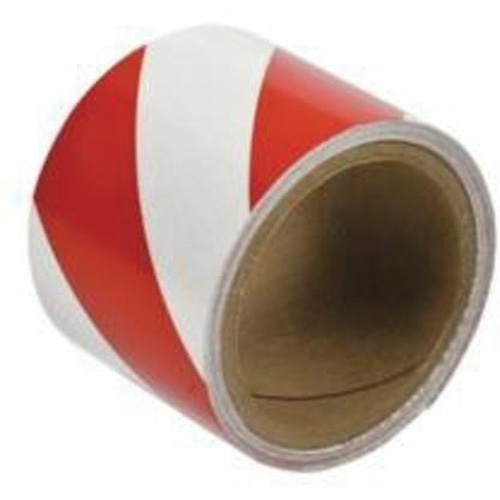 Reflective Marking Tape, 3" x 15', Acrylic, Red and White