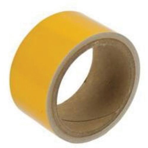 Reflective Marking Tape, 2" x 15', Acrylic, Yellow