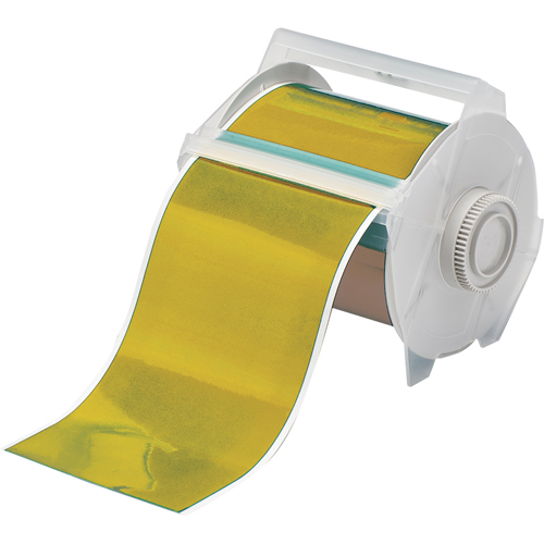 Printer Tape, Vinyl, Gold, 0.5" Width