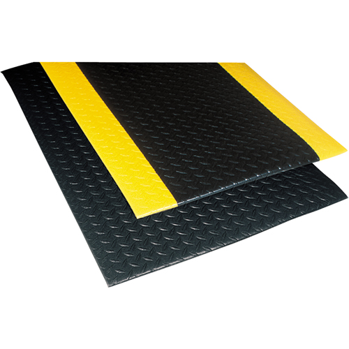 No. 419 Sof-Tred™ with Dyna-Shield™ Mats, Diamond, 2' x 3' x 1/2", Black, PVC