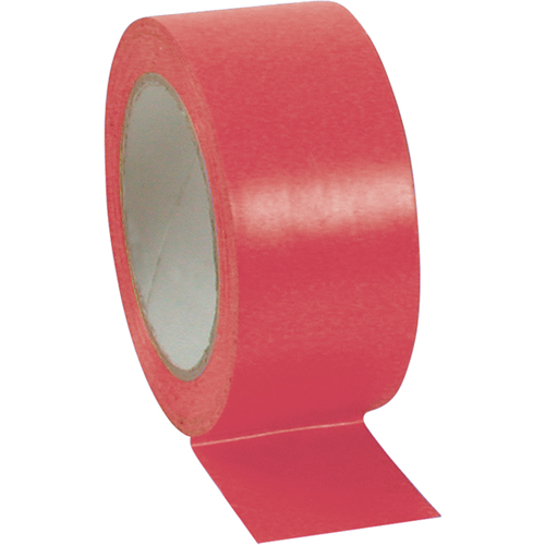 Aisle Marking Tape, 3" x 108', Vinyl, Red