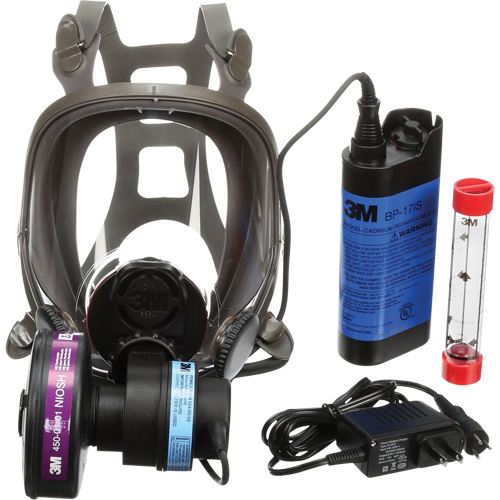 Powerflowâ„¢ Face-Mounted Powered Air Purifying Respirators (PAPR), Facepiece Respirator, NiCd Battery