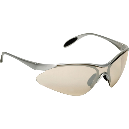 JS410 Safety Glasses, Indoor/Outdoor Mirror Lens, Anti-Scratch Coating, CSA Z94.3