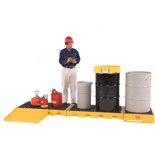 Ultra-Inline Spill Decks, 121 US gal. Spill Capacity, 129.8" x 25.9" x 5.8"