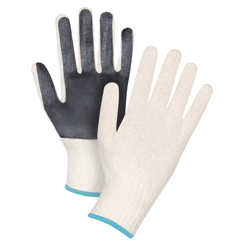Palm-Coated String Knit Gloves, Poly/Cotton, Single Sided, 7 Gauge, X-Large