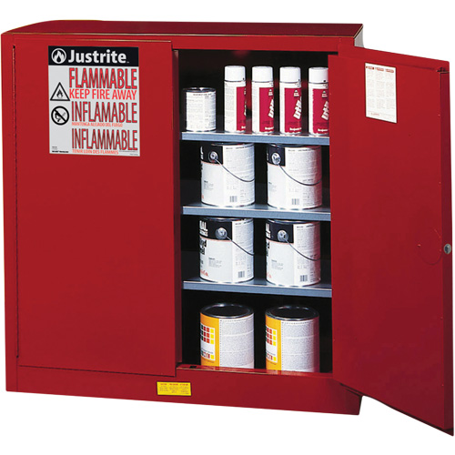 Sure-Grip® EX Combustibles Safety Cabinet for Paint and Ink, 40 gal., 3 Shelves - Paint/Ink Cabinet - SAQ082