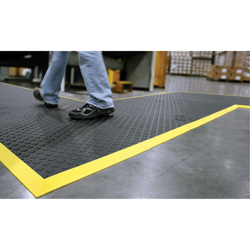 Rejuvenator Connect No. 502 Matting, Polyurethane, 3' W x 3' L, 5/8" Thick, Black - Anti-Fatigue Flooring - SAR340