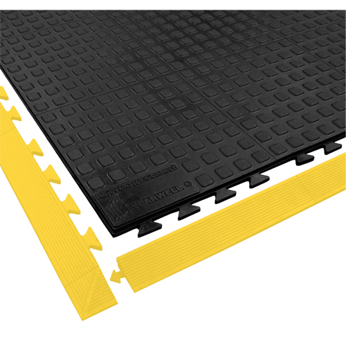 Rejuvenator Connect No. 502 Matting, Polyurethane, 3' W x 3' L, 5/8" Thick, Black - Anti-Fatigue Flooring - SAR340