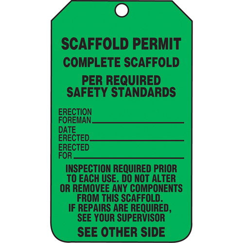 Inspection Tags, Cardstock, 3-1/8" W x 5-7/8" H, English