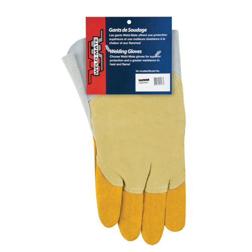 Pipeliner Welding Gloves, Split Cowhide, Size Large