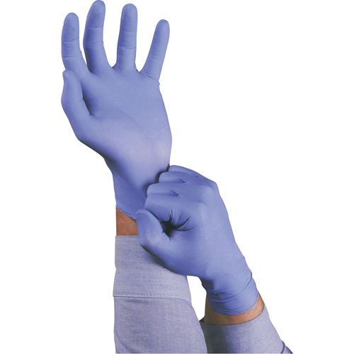 TouchNTuff® 92-675 Gloves, Small, Nitrile, 5-mil, Powder-Free, Blue